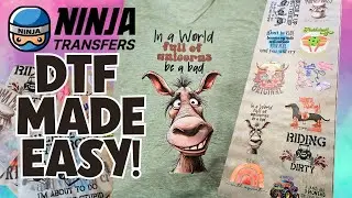 Ninja Transfers DTF Gang Sheet Review & Tutorial - Easy Peel Heat Press Method