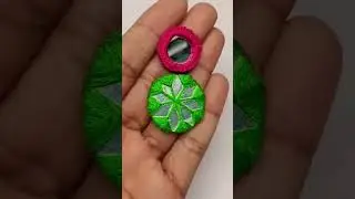mirror earrings making | #shorts #youtubeshorts #viral #trending #art #youtube #sabscribe