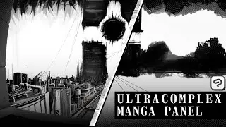 DRAWING COMPLEX MANGA PANEL 78 HOURS in 5 MINS || Speedpaint