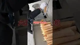 Six-sided gas-fired egg roll machine: A great helper for street vending #Good project for small😍