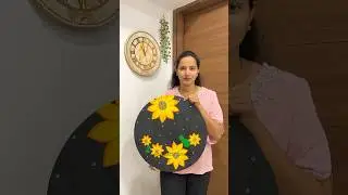 Wow 🤩 Sunflower Painting On MDF #painting #sunflower #mdf #relaxing