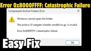 Fix Error 0x8000FFFF: Catastrophic Failure When Extracting Files on Windows in FACEIT