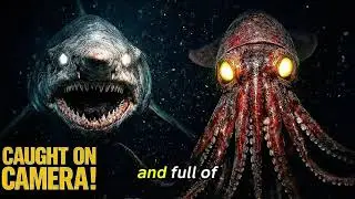 5 Deep-Sea Creatures Caught on Camera 🌊😱 | Real Deep Ocean Monsters #animalfacts