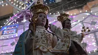 Filogaso MADONNA DEL CARMINE festa 2021. Uscita ed entrata dalla chiesa.