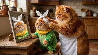 Ginger Kitten CRIES from Toothache! 🦷😭 He Ate Too Much Candy, BUT Mama Helps Him! 🧊