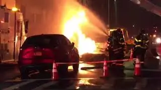 Cracked gas main burns Con Edison worker in Queens