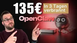 OpenClaw (MoltBot) Installation u Kosten-Management. +130&euro; in 3 Tagen verbrannt.