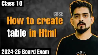 Html Class 10 | How to Create a Table in html | Table Tag in html | Ep 12 #class10 @kidocoder