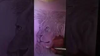 How to Draw a Realistic Lion Animals Drawing Tutorial 🦁#art #drawing #realistic  #subscribe #like