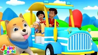 Wheels On The Tractor, Farm Vehicle and Sing Along Song for Kids