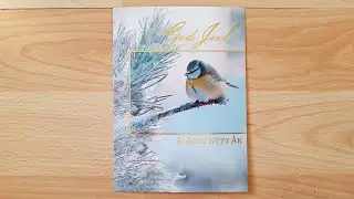 Norwegian Christmas Greetings Postcard With A Great Tit Bird
