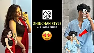 Trending Shinchan Style Ai Photo Editing | Crayon Shin-chan Character Photo Prompts