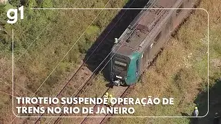 Tiroteio em Manguinhos suspende circulação de trens da SuperVia, no RJ #g1