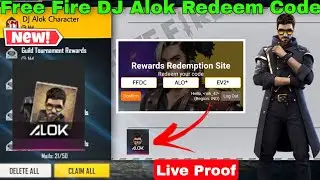Free Fire DJ Alok Character Free Redeem Code | 14 April 2022 | free fire redeem code