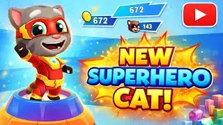 NEW Superhero Cat Unlocked 😱 | Talking Tom Hero Dash Gameplay (Android)