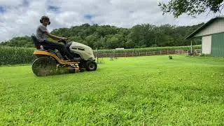 Cub cadet mowing, Massey 7 project update, and collection update