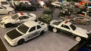 1月発売トミカ改造　警察仕様スープラ 、マジョレット改造　警察仕様86、ホットウィール 改造スポコン仕様セントラ、シャークマウス仕様チェイサー、NSX tomica hotwheels custom