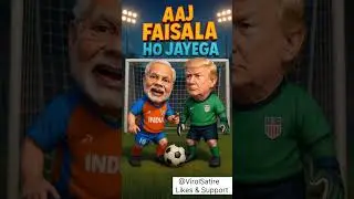 Modi vs Trump Football Challenge ⚽🔥 | Last Kick Drama Reels #trending #funny #viral #viralvideo