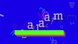 BALAAM - HOW TO SAY BALAAM? #balaam