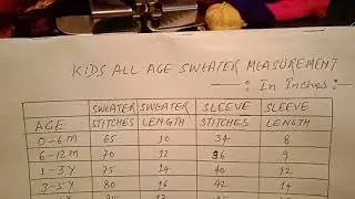 Kids Sweater Measurement With Stitches इन हिंदी | Kids Sweater Measurement