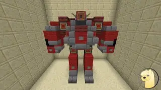 Minecraft - How To Build Transformers War For Cybertron Cliffjumper Robot Mode!