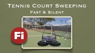 How to sweep tennis court - FiRMHORN sweeper for tennis court sweeping