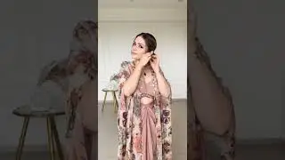 How to wear dhoti lehenga with Srug | how to wear saree🔥