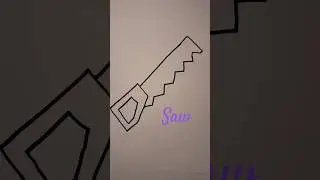 #easydrawingforkids how to draw saw