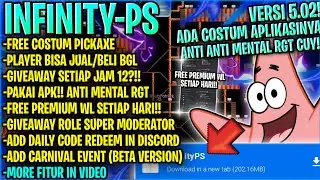 SETIAP HARI GRATIS PREMIUM WL?!!🤤👌🏻| GROWTOPIA PRIVATE SERVER TERBARU 2025 | GTPS TERBARU |INFINITY