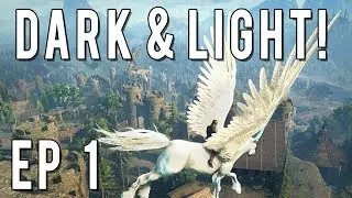 NEW SERIES! LET'S PLAY DARK AND LIGHT EP 1! Character Creation, World Exploration & House Building!