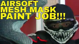 Airsoft Mesh Mask Paint Job - Inspired by BrainExploder and Storm
