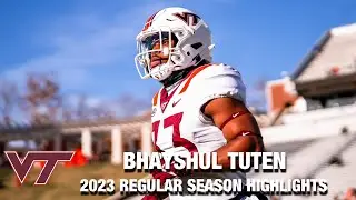 Bhayshul Tuten 2023 Regular Season Highlights | Virginia Tech RB