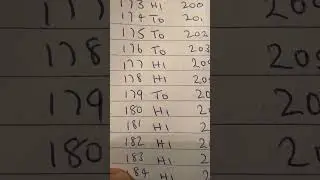 Random Number Sequence binary coin flipping 279 events 