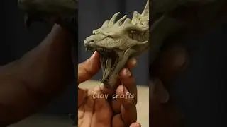 Dragon making with clay