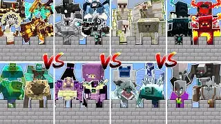 STRONGEST ALLIANCE BOSSES CASTLES TOURNAMENT - Minecraft Mob Battle