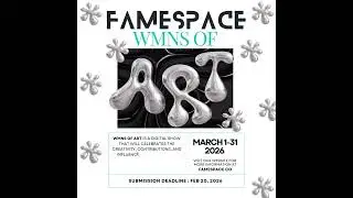 Something special is coming. Ladies join our digital show WMNS OF ART 🥰 #famespace #women #art