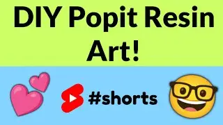DIY Popit Resin Art 🤓💕 DIY Popit Keychain #shorts
