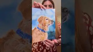 Painting a superstar from instagram❤️ #pet #dog #art #trending #trendingshorts #tiktok #artmusic