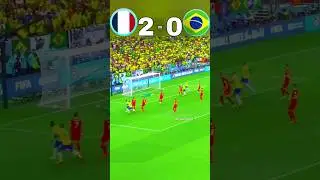 Brazil vs France | FIFA World Cup 2024 | Highlights #neymar #mbappe 🔥🔥