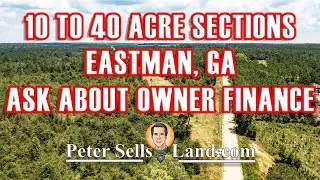10 to 40 Acre Sections For Sale of 101 Total Acres Vacant Land - Eastman, Georgia (Dodge County)
