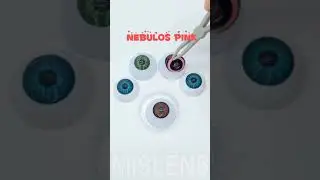 Nebulos&nbsp;Pink cosplay contact lenses #tryon #coloredcontacts #mislens #softlens #cosplay #animeeyes