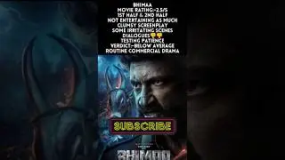 Bhimaa Movie Review | Gopichand, Malvika Sharma| Movie Rating, Public Talk