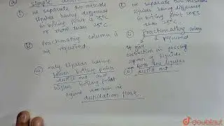 (a) Enumerate any two differences between simple distillation and fractional distillation.(b) Dr...