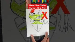 Never Color With Ohuhu Markers This Way!  😡 Drawing #art #shorts