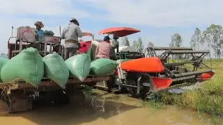 Tractor Invention For Transportation KUBOTA DC-70 Rice harvesting machine |Agriculture Crop Machine
