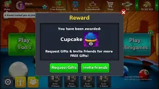 FREE CUP CAKE AVATAR || 8 BALL POOL ||