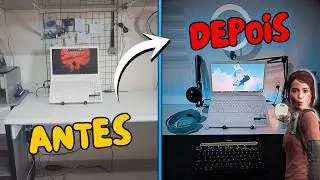✅ Montando meu PRIMEIRO SETUP GAMER barato com notebook | Feliz Aniversário 🥳
