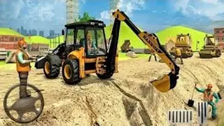 HEAVY EXCAVATOR CONSTRUCTION SIMULATOR - CITY ROAD BUILDER - ANDROID GAMEPLAY [HD]
