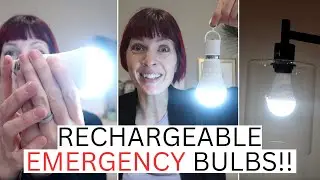 LED bulbs work + charge in regular light then work WITHOUT POWER!!