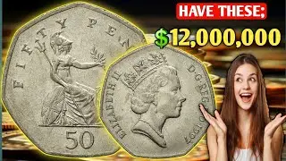 1997 Queen Elizabeth 50p New Pence Coin Value | How Much is a 1997 50 New Pence Worth?